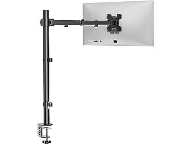 WALI Monitor Arm Mount for Desk, Single Extra Tall Computer Desk Mount, Monitor Bracket Mount Stand Single, up to 32 inch, 22 lbs (M001XL), Black