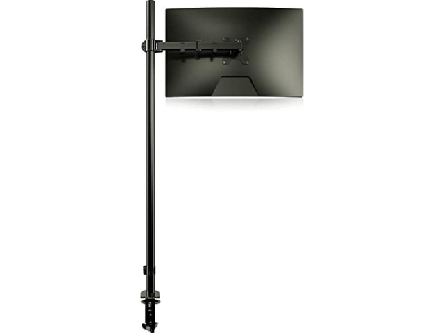 Extra Tall Monitor Mount, Tall Monitor Mount, Tall Monitor Arm, Adjustable Monitor Arm, VESA Stand for 1 Screen, up to 47 inch Pole, Single Monitor...