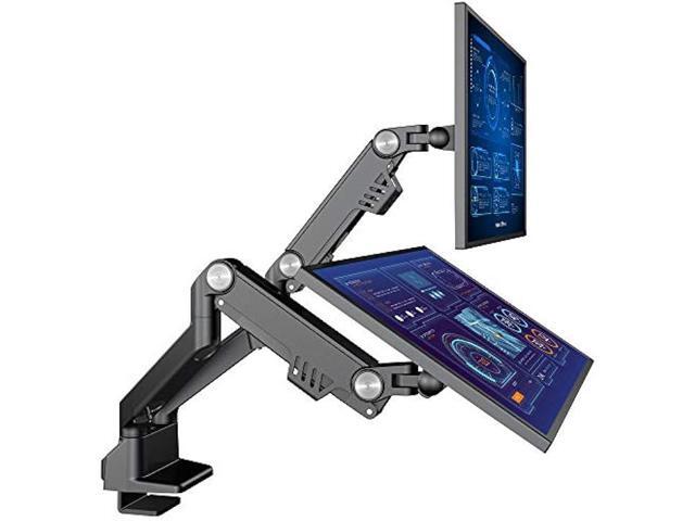 AVLT Dual 17-35 Monitor Arm Desk Mount fits Two Flat/Curved Monitor Full Motion Height Swivel Tilt Rotation Adjustable Monitor Arm -...