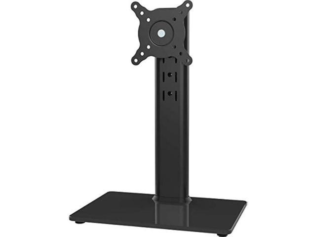 Single LCD Computer Monitor Free-Standing Desk Stand Mount Riser for 13 inch to 32 inch Screen with Swivel, Height Adjustable, Rotation, Vesa Base...
