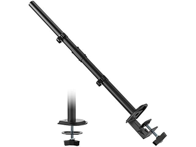WORLDLIFT Extra Tall Sturdy Center Pole for Monitor Arm Mount 31.9inches Steel Monitor Stand C Clamp/Grommet Pole only