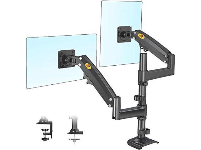 NB North Bayou Dual Monitor Desk Mount Stand Full Motion Swivel Computer Monitor Arm Fits 2 Screens up to 32'' with Load Capacity 4.4~26.4lbs for...