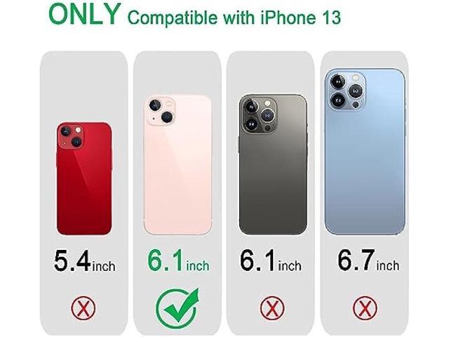 JJGoo for iPhone 13 Case Clear, Transparent Soft Shockproof Protective Slim Thin Phone Bumper Phone Cases for iPhone 13