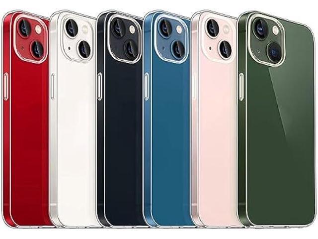 JJGoo for iPhone 13 Case Clear, Transparent Soft Shockproof Protective Slim Thin Phone Bumper Phone Cases for iPhone 13