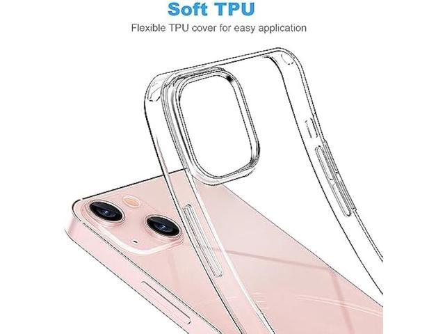 JJGoo for iPhone 13 Case Clear, Transparent Soft Shockproof Protective Slim Thin Phone Bumper Phone Cases for iPhone 13
