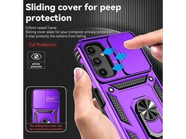 Galaxy A14 5G Case,Samsung Galaxy A14 5G Case,with Screen Protectors and Camera Cover,[Military Grade] 16ft. Drop Tested Cover with Magnetic...