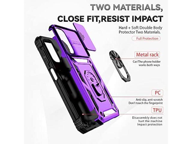 Galaxy A14 5G Case,Samsung Galaxy A14 5G Case,with Screen Protectors and Camera Cover,[Military Grade] 16ft. Drop Tested Cover with Magnetic...
