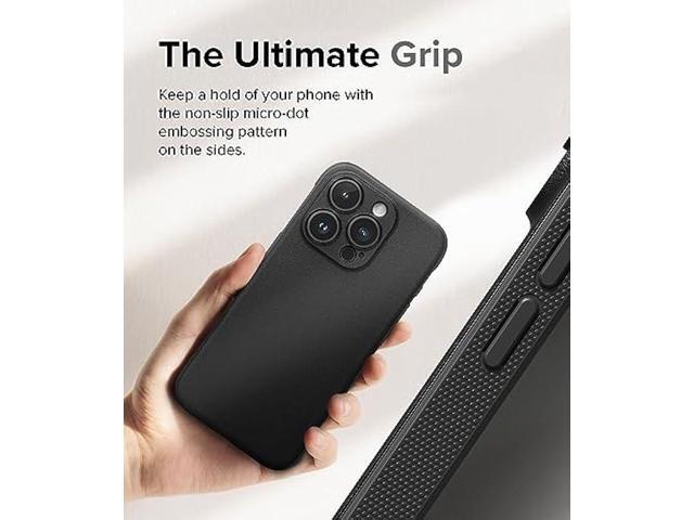 Ringke Onyx [Feels Good in The Hand] Compatible with iPhone 15 Pro Max Case, Anti-Fingerprint Technology Prevents Oily Smudges Non-Slip Enhanced...