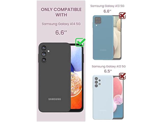 DagoRoo for Samsung Galaxy A14 5G Case with Tempered Glass Screen Protector [2 Pack],[Military Grade Protective] Slim Soft TPU & Hard PC,Girls...