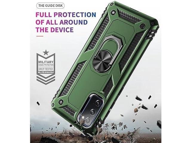 for Samsung Galaxy S20 FE Case, Samsung S20 FE Case with HD Screen Protector, [Military Grade 16ft. Drop Tested] Ring Shockproof Protective Phone...