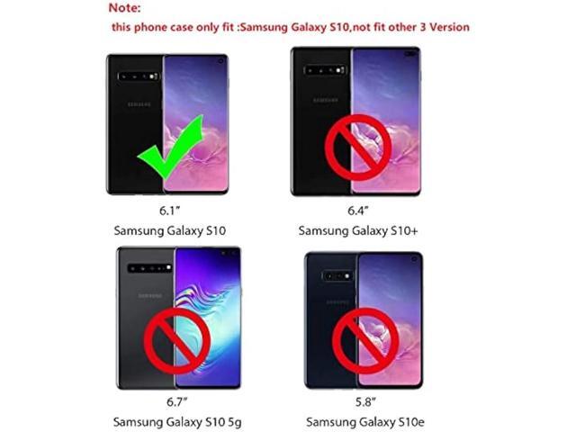 Aozuoton for Samsung Galaxy S10 Case, Galaxy S10 Case, [Military Grade 16ft. Drop Tested] Ring Shockproof Protective Phone Case for Samsung Galaxy...