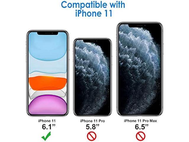 JETech Case for iPhone 11 (2019) 6.1-Inch, Shockproof Bumper Cover, Anti-Scratch Clear Back (Black)