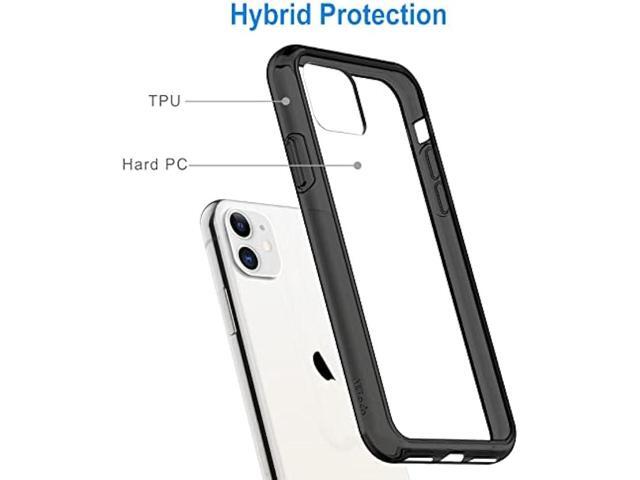 JETech Case for iPhone 11 (2019) 6.1-Inch, Shockproof Bumper Cover, Anti-Scratch Clear Back (Black)