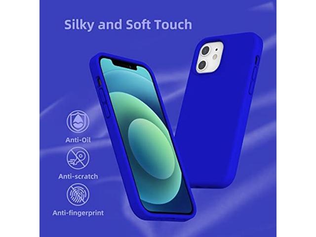 K TOMOTO Liquid Silicone Case Compatible with iPhone 12/12 Pro 6.1 Inch, Gel Rubber Full Body Protection Cover with Microfiber Lining, Shockproof...