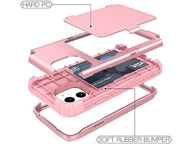 WeLoveCase iPhone 11 Wallet Case for Women, Men Defender Credit Card Holder Cover with Hidden Mirror Three Layer Shockproof Heavy Duty Protection...