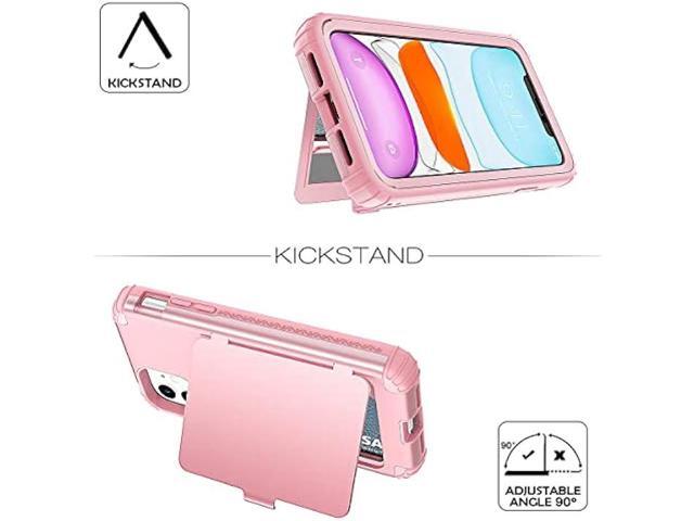 WeLoveCase iPhone 11 Wallet Case for Women, Men Defender Credit Card Holder Cover with Hidden Mirror Three Layer Shockproof Heavy Duty Protection...