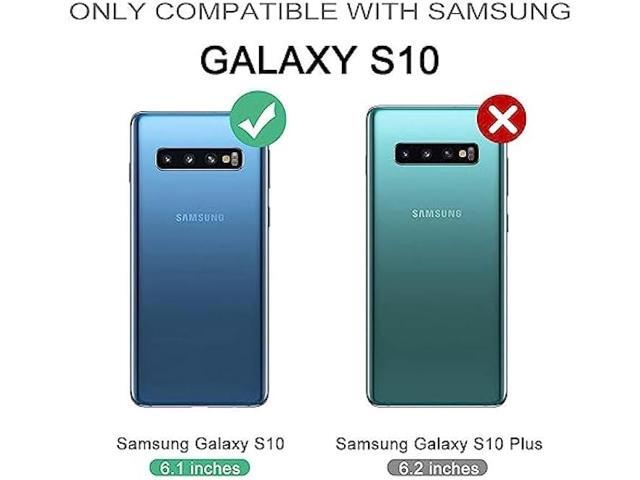 WeLoveCase Galaxy S10 Wallet Case Defender Wallet Credit Card Holder Cover with Hidden Mirror Three Layer Shockproof Heavy Duty Protection...