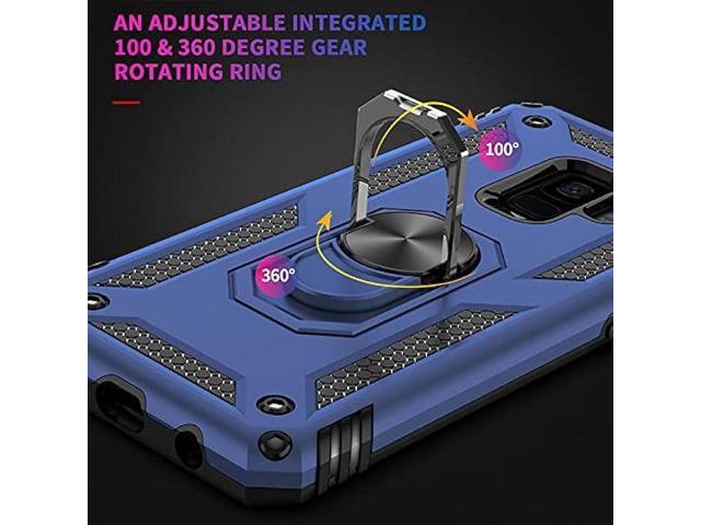 Aozuoton for Samsung Galaxy S9 Case, Galaxy S9 Case, [Military Grade 16ft. Drop Tested] Ring Shockproof Protective Phone Case for Samsung Galaxy...
