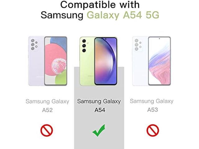 JETech Case for Samsung Galaxy A54 5G 6.4-Inch, Non-Yellowing Shockproof Bumper Protective Phone Cover, Anti-Scratch Hard PC Back (Clear)