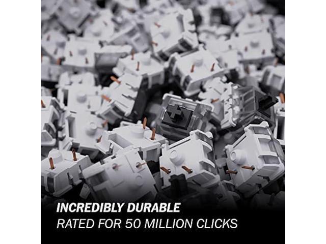 Gateron KS-9 RGB Mechanical MX Type Key Switch - Clear top (65 Pcs, Black)