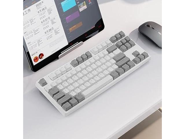 Happy Balls PBT Keycaps Backlit Cherry MX Keycap Set Doubleshot OEM Profile Translucent for US Layout 61 87 104 108 MX Switches Mechanical Keyboard...