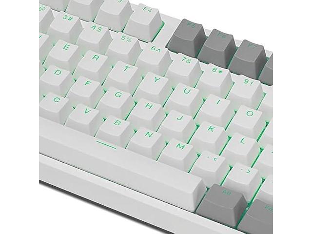Happy Balls PBT Keycaps Backlit Cherry MX Keycap Set Doubleshot OEM Profile Translucent for US Layout 61 87 104 108 MX Switches Mechanical Keyboard...