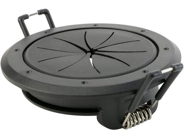 Construct Pro Speedy Spring-Lock Cable Pass Through Port 2 inch Diameter Black CON6061SPZ