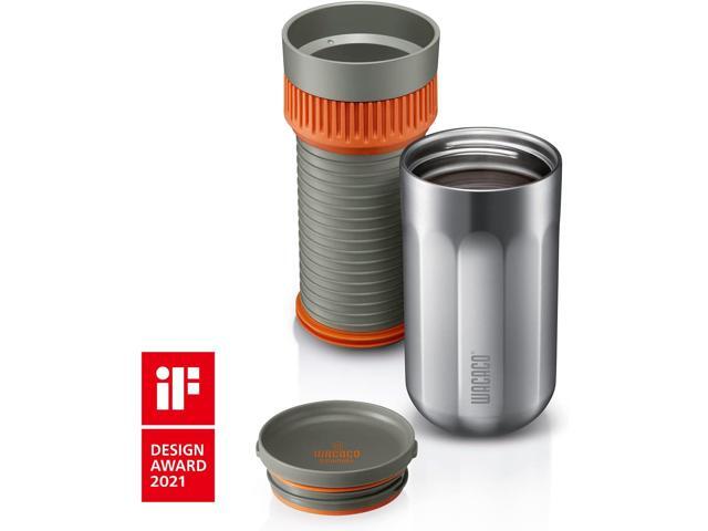 WACACO Pipamoka Portable Coffee Maker, Coffee brewer, All-in-one Vacuum PressuredInsulated Travel Mug, Hand Powered and Filter Pressure Brewer,...