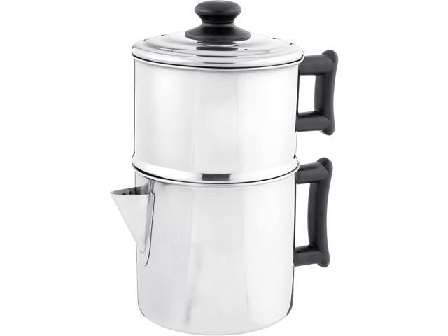 Lindy's Stainless Steel 10 Cup Drip Coffee Maker, Stovetop Coffee maker, Coffee Pot