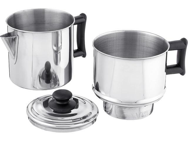 Lindy's Stainless Steel 10 Cup Drip Coffee Maker, Stovetop Coffee maker, Coffee Pot