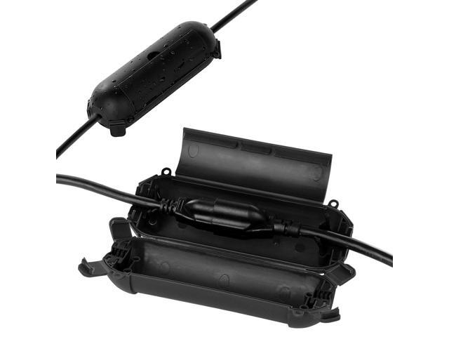 Restmo 2 Pack Compact Outdoor Extension Cord Cover, IP44 Waterproof Box and Safety Housing Case, Ideal to Protect Outdoor Plugs, Electrical...