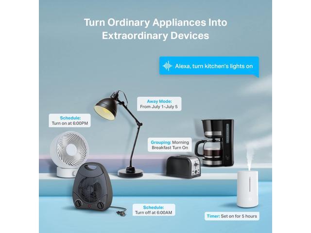 Kasa Smart Plug Ultra Mini 15A, Smart Home Wi-Fi Outlet Works with Alexa, Google Home & IFTTT, No Hub Required, UL Certified, 2.4G WiFi Only, 2...