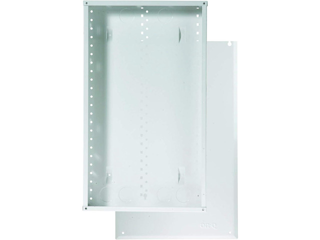Legrand - OnQ 20 Inch Media Enclosure, 20 Gauge Cable Management Box, Cable Wall Cover with 2.5 Inch Opening for Wires, Recessed Media Box, Glossy...