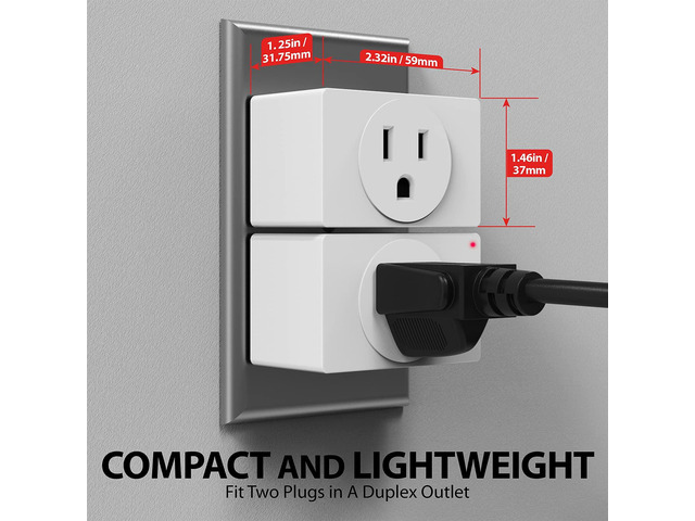 Fosmon Wireless Remote Control Outlet Plug Indoor, Battery Operated On/Off Light Switch for Electrical Outlet, Fan, Christmas Tree, No...