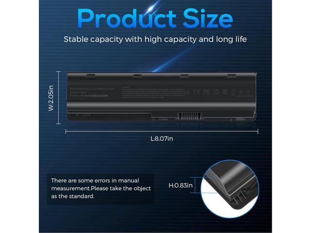 Spare 593553-001 593554-001 MU06 MU09 Laptop Battery for HP Pavilion DM4 G4 G6 G7 DV3-4000 DV5-2000 DV6-3000 DV7-6000 Compaq Presario CQ32 CQ42...