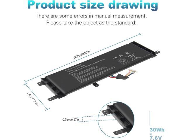 Fancy Buying New B21N1329 Laptop Battery for Asus X403 X403M X403MA X503M X502CA X453 X453M X453MA X553 X553M X553MA - 7.6V 30Wh