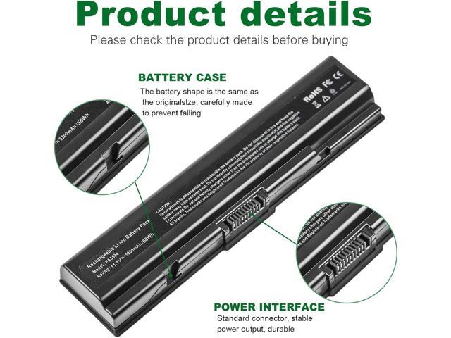 Futurebatt Laptop Battery 5200mAh for PA3534U-1BRS Toshiba Satellite A200 A205 A210 A215 A300 A300D A305 A305D L200 A215-S4697 A505-S6012 A505-S6016