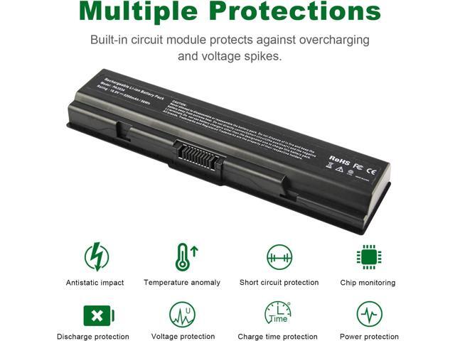 Futurebatt Laptop Battery 5200mAh for PA3534U-1BRS Toshiba Satellite A200 A205 A210 A215 A300 A300D A305 A305D L200 A215-S4697 A505-S6012 A505-S6016