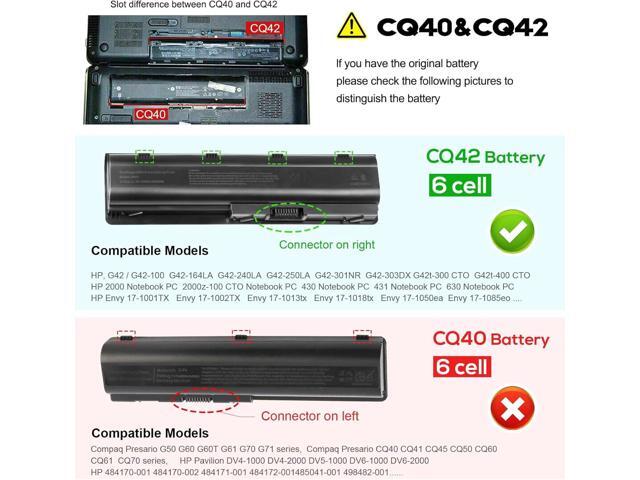 Futurebatt New Spare Battery fit HP 593553-001 593554-001 636631-001 593550-001 593562-001 586007-851 HSTNN-Q62C HSTNN-CBOW HSTNN-IB0N HSTNN-IB0X...
