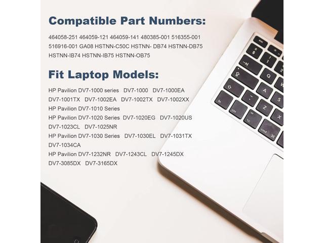 Fancy Buying New 8Cells Laptop Battery fits HP HDX18 HDX18t HP Pavilion dv7t dv7z dv8 HSTNN-OB75 HSTNN-OB74 HSTNN-IB74 HSTNN-IB75 464059-3XX...