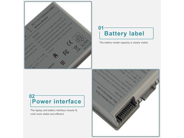 Fancy Buying Latitude D600 Laptop Battery for Dell Latitude D505 D610 D520 D500 D510 D530 / 600M, fits P/N C1295 6Y270 3R305-12 Months Warranty (6...