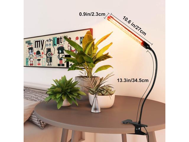 2024 Upgraded Plant Light, 1000 Lumen Clip On Grow Light 1-Head with 4/8/12H Timer Function, Grow Lights for Indoor Plants Full Spectrum, Bright...
