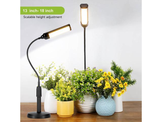 Grow Lights for Indoor Plants Desk LED Grow Light with Base Full Spectrum 50 LEDs Warm White for Indoor Plant Growing Lamp, Adjustable Gooseneck,...