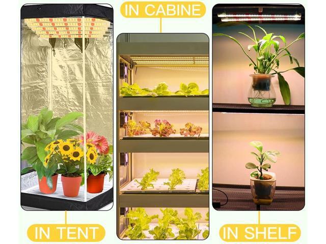 Grow Light Strips, LED 150-Bulb 3500K Dimmable Full Spectrum Plant Growing Lamp Bars for Indoor Plants Hydroponic Veg Succulent Seedling,...