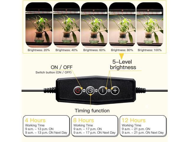 Grow Light Strips, LED 150-Bulb 3500K Dimmable Full Spectrum Plant Growing Lamp Bars for Indoor Plants Hydroponic Veg Succulent Seedling,...