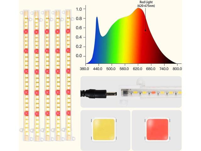 Grow Light Strips, LED 150-Bulb 3500K Dimmable Full Spectrum Plant Growing Lamp Bars for Indoor Plants Hydroponic Veg Succulent Seedling,...