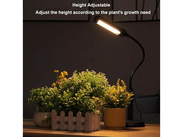 Grow Lights for Indoor Plants Desk LED Grow Light with Base Full Spectrum 50 LEDs Warm White for Indoor Plant Growing Lamp, Adjustable Gooseneck,...