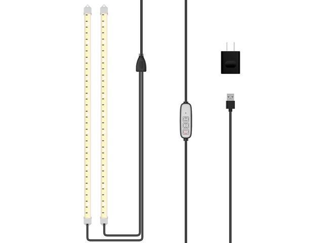 LED Grow Lights for Indoor Plants, Full Spectrum Plant Light Strip for Indoor Growing with Auto ON Off 3/6/12H Timer,108 LEDs, Dimmable, Ideal for.