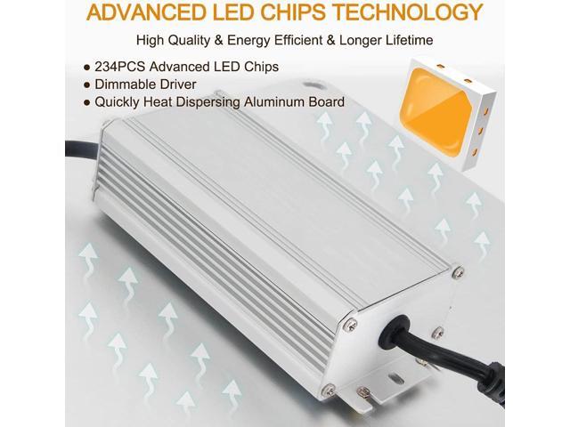 Grow Lights for Indoor Plants Full Spectrum, 234pcs LEDs 3x3 Ft Coverage, Dimmable Plant Grow Lamps for Veg Bloom Seedlings with Temperature...