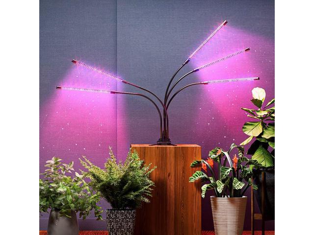 Grow Lights for Indoor Plants, 150 LED Grow Light for Seed Starting with Red Blue Spectrum, 3/9/12H Timer, 10 Dimmable Levels & 3 Switch Modes,...